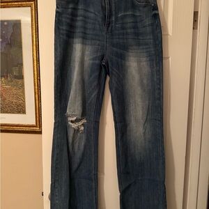 Risen Classic Blue Distressed Women Jeans - Never Worn
